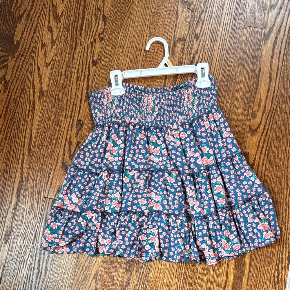 American Eagle Outfitters Blue and Pink Floral Mini Skirt